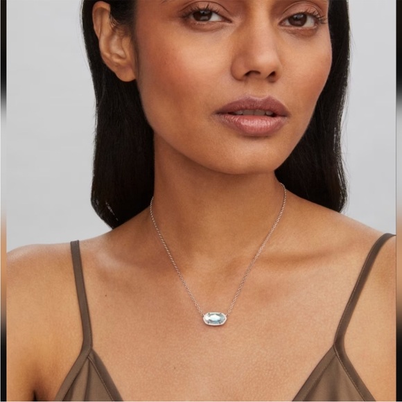 Kendra Scott Silver Necklace with Multicolor Pendant - Picture 4 of 9